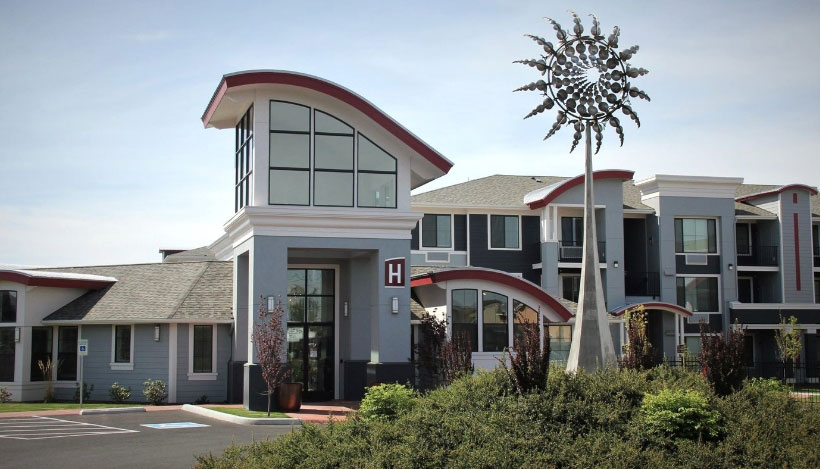 Molitor Construction building with Windmill